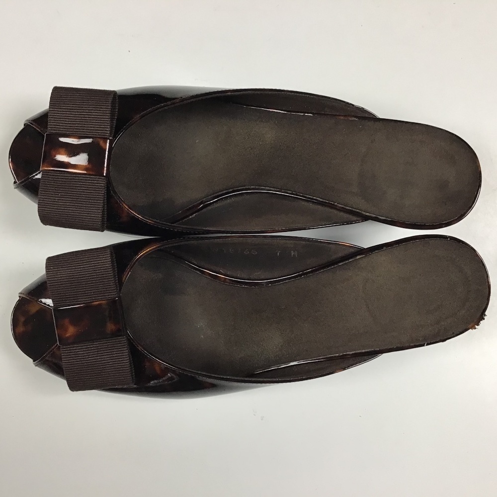 Stuart Weitzman Canndy Tortoise Patent Mule 7m - image 4